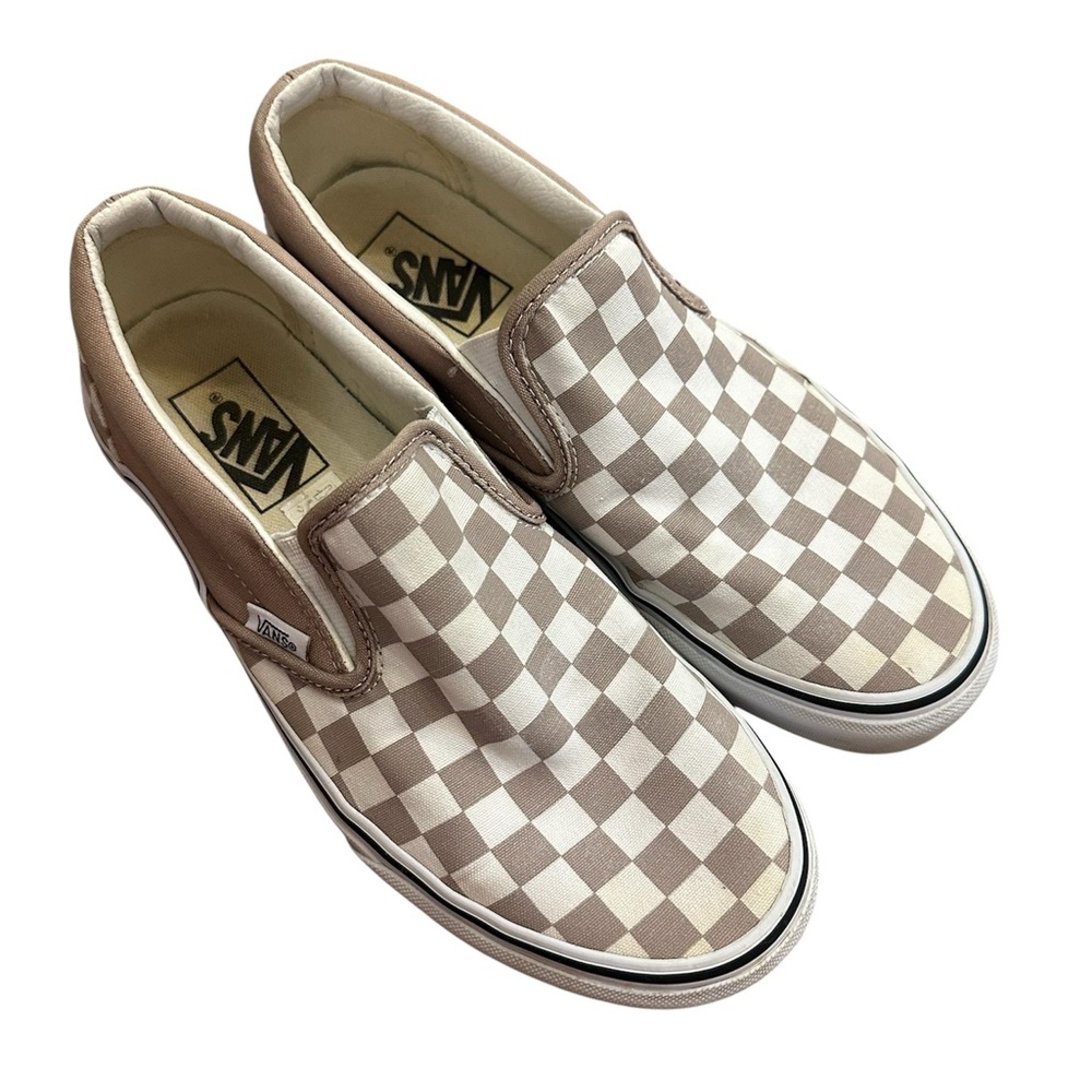 Vans Checkered Slip Ons Women’s Size 8.5